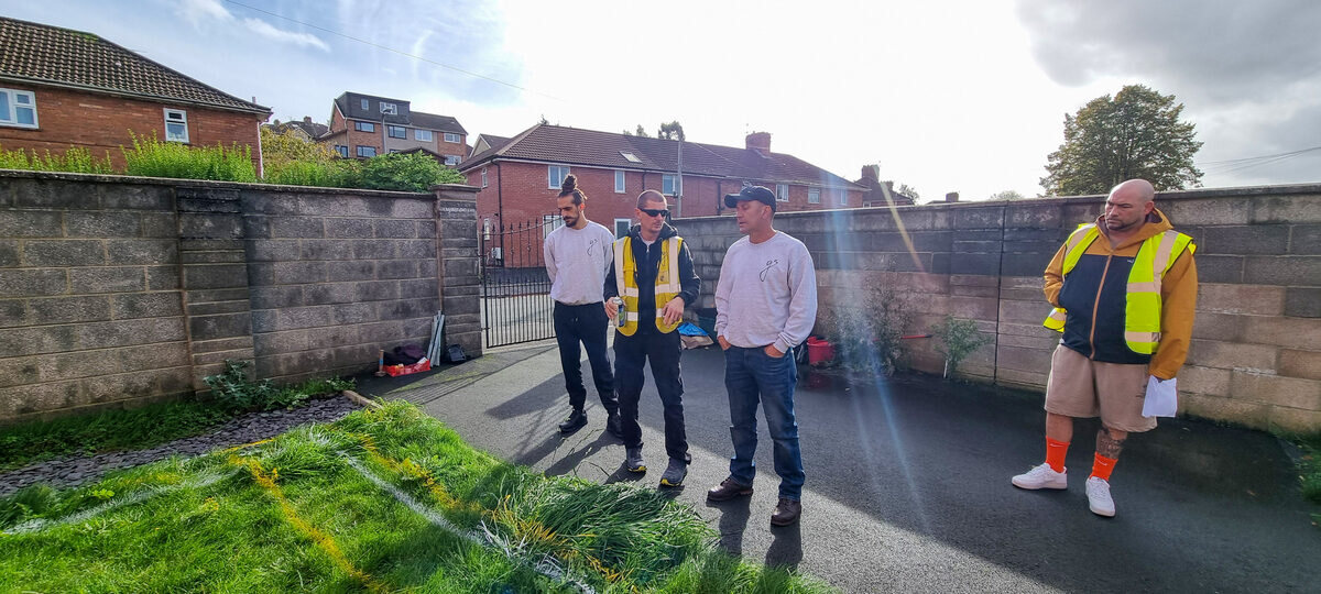 The Gate5 Design team on site in Bristol