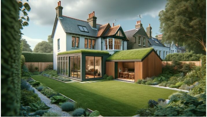 Sustainable garden room and extension by Gate5 Design Ltd