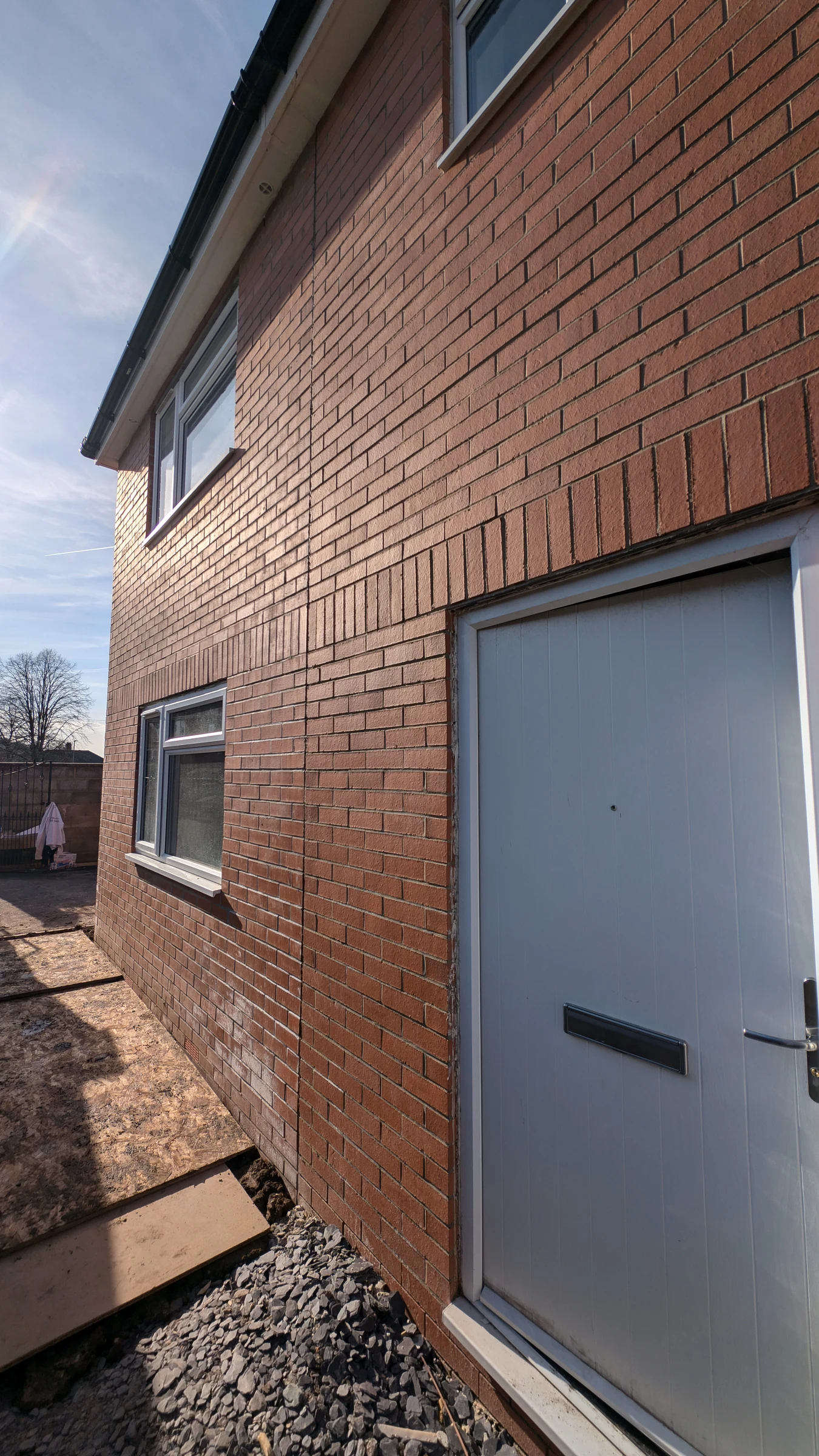 Finishing around the entrance in Bedminster, Bristol