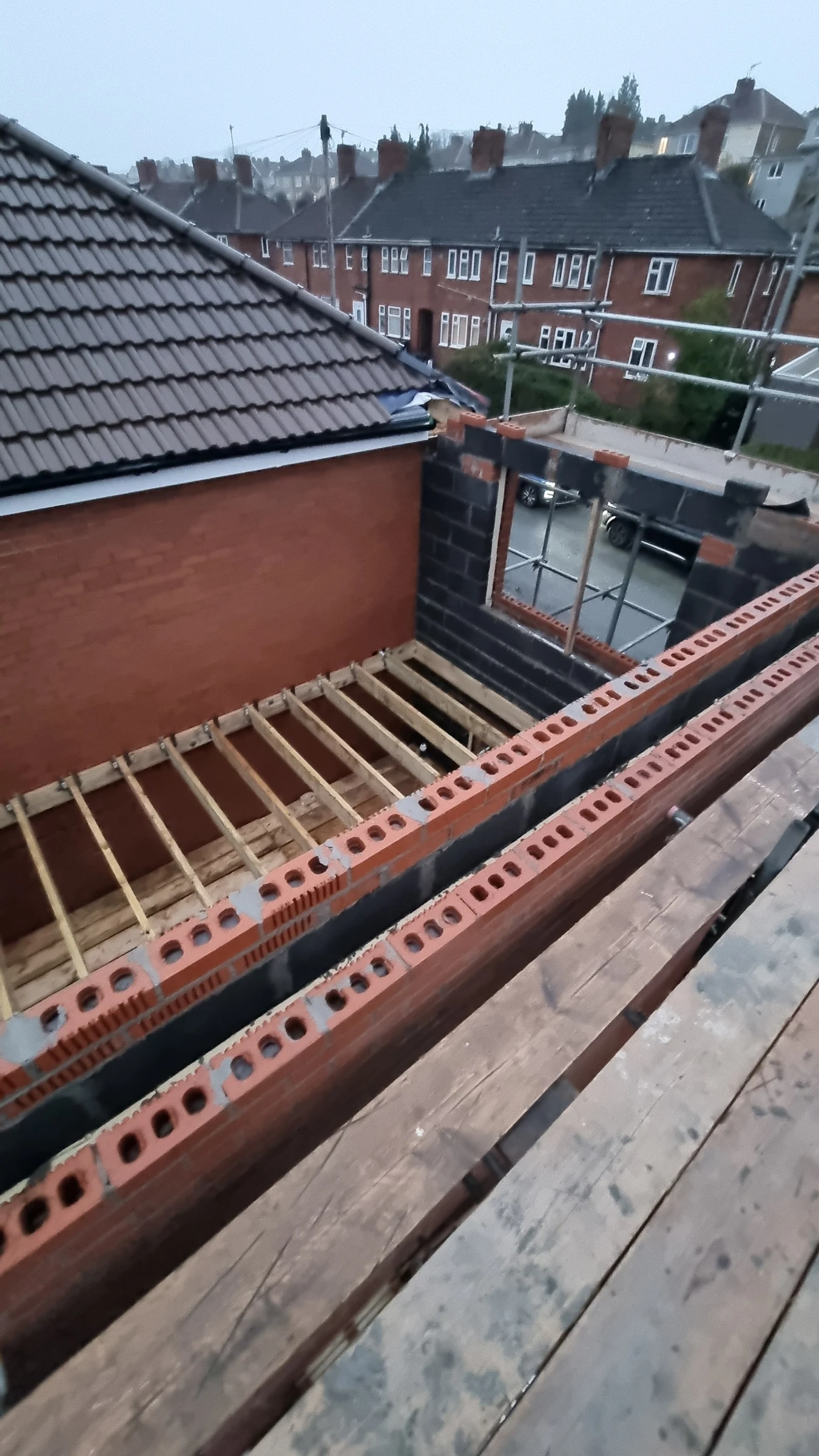 The floor structure from above in Bedminster, Bristol