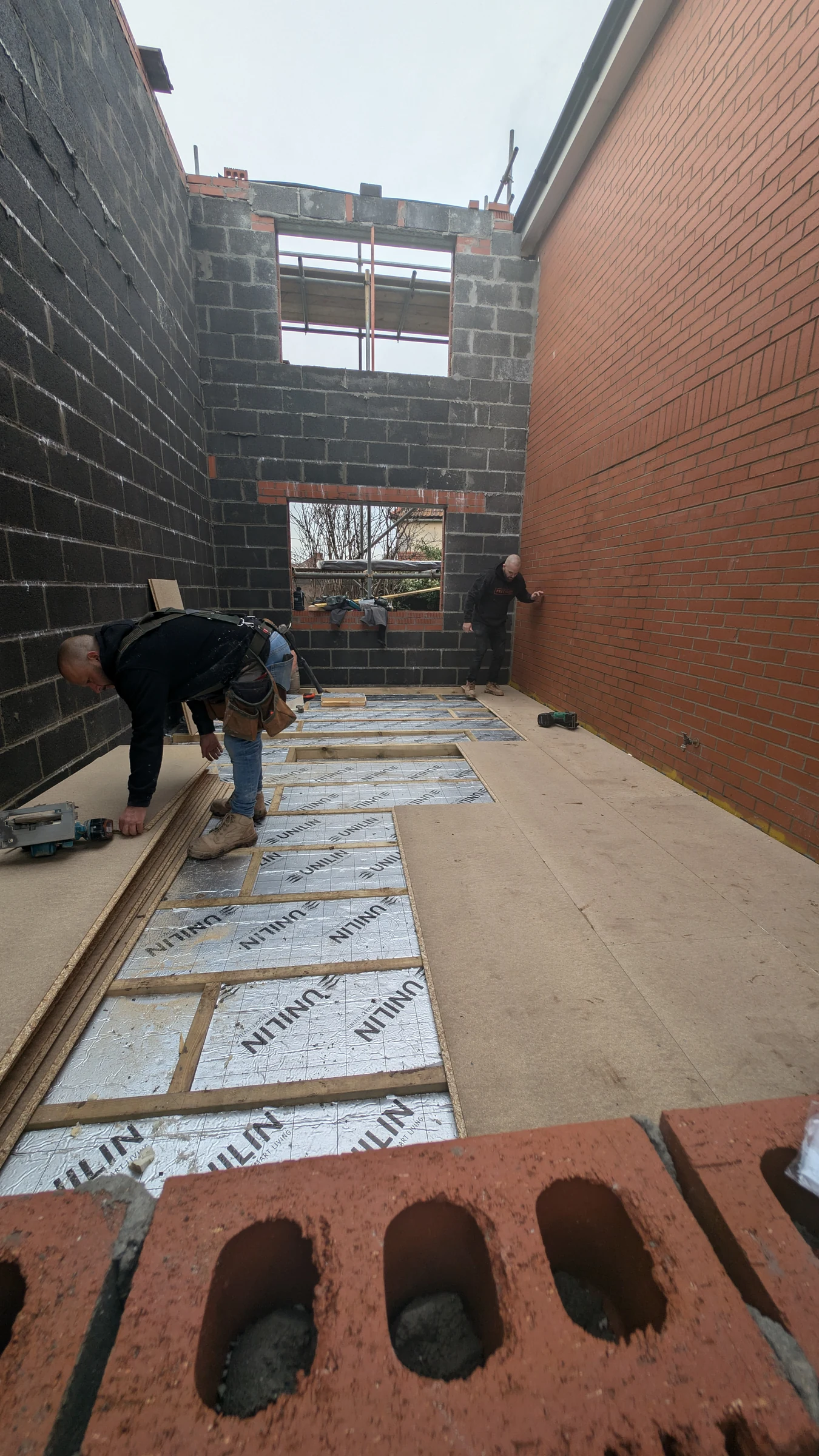 Floor insulation and deck installation in Bedminster, Bristol