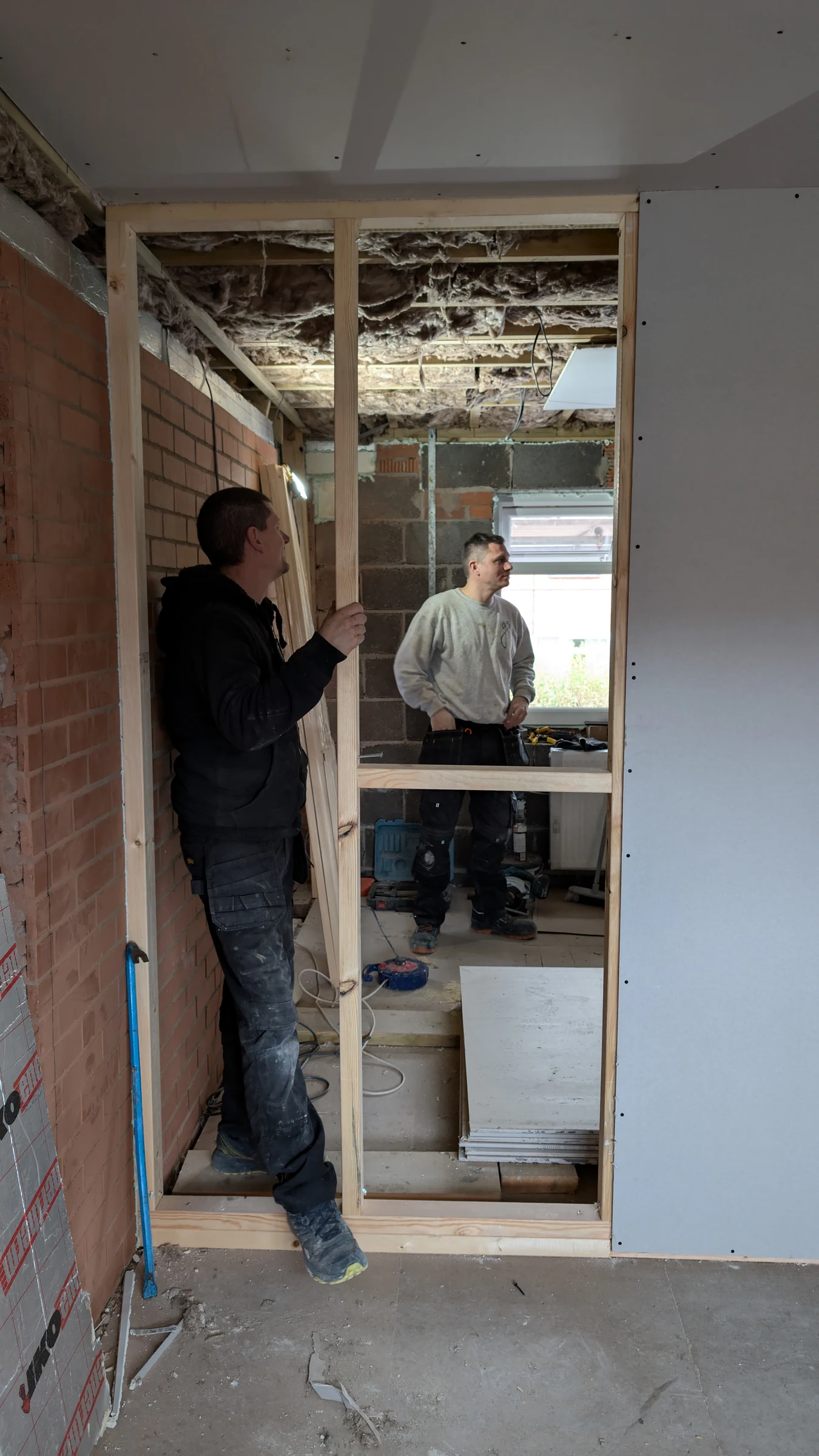 Lining the internal walls in Bedminster, Bristol