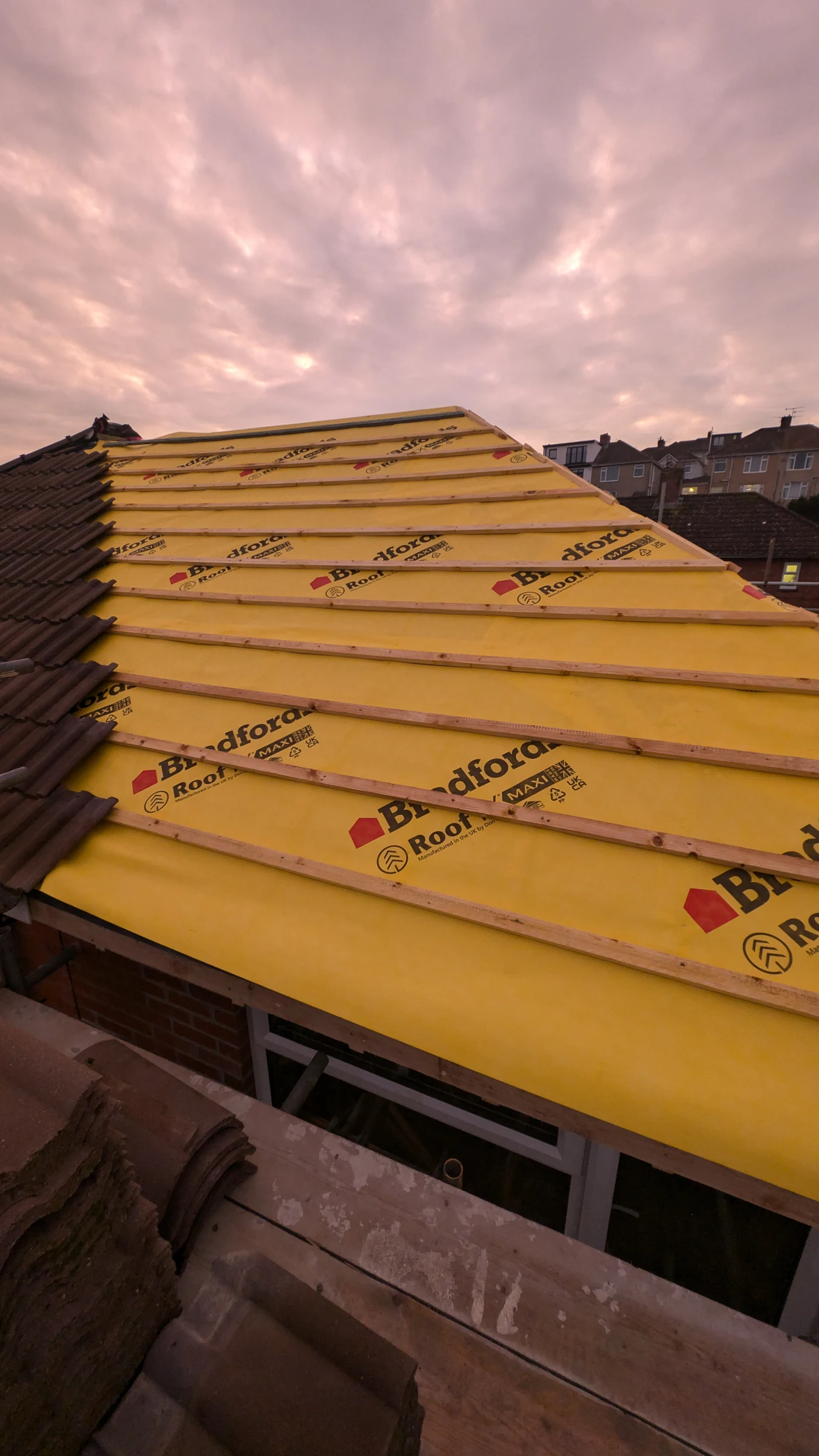 Roof underlay and battens in Bedminster, Bristol