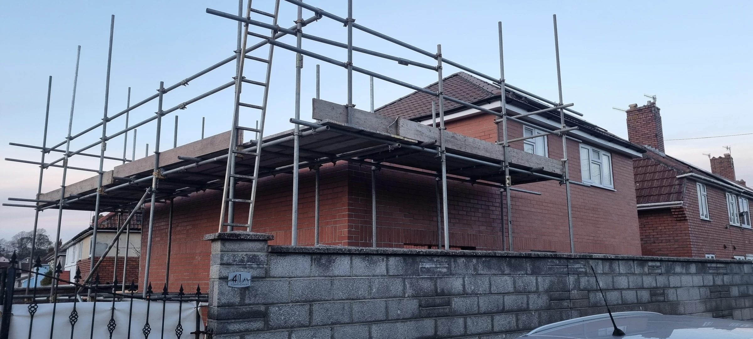 The two-storey walls taking shape in Bedminster, Bristol