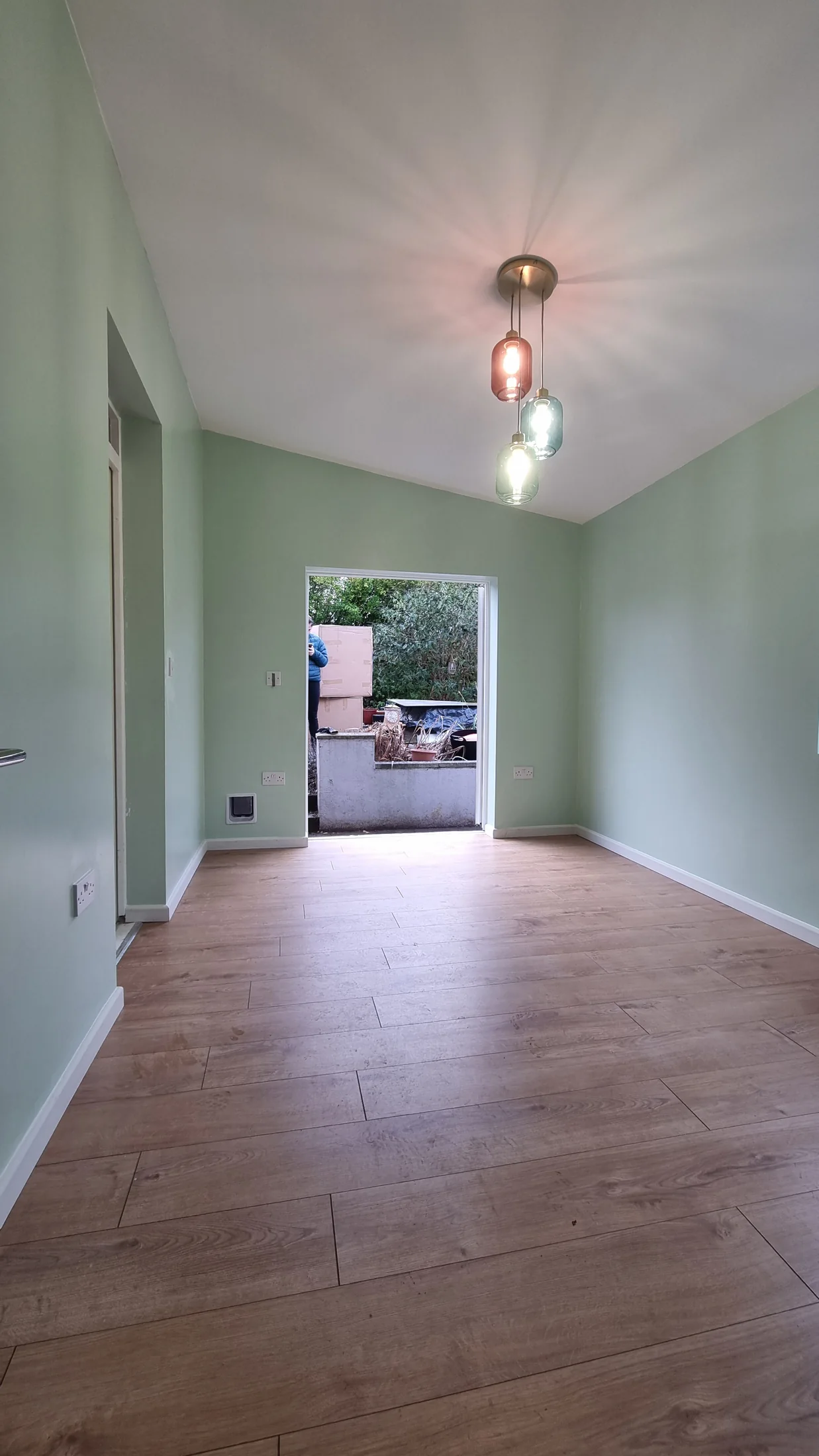 Long view through the completed guest room