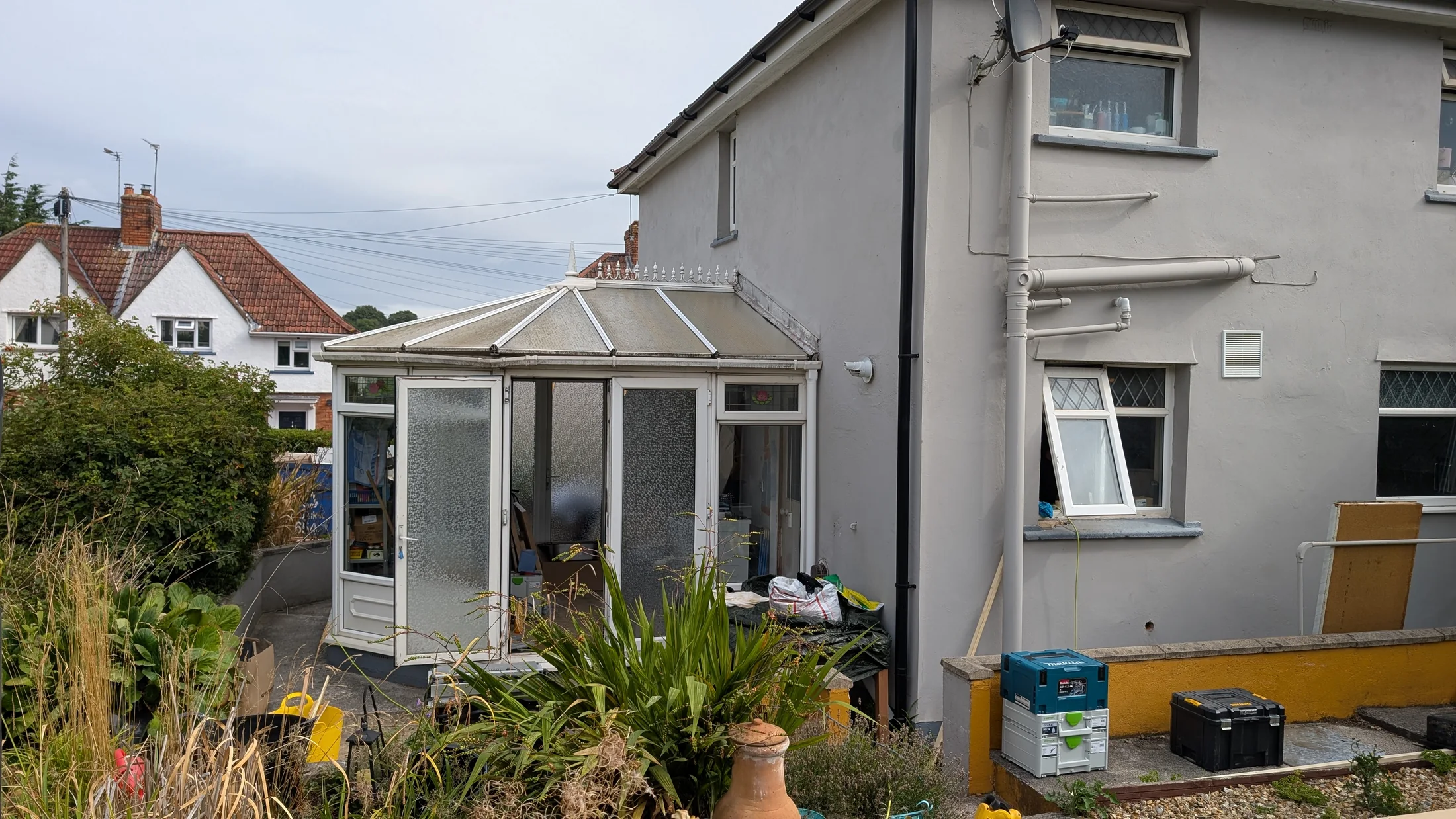 The conservatory before the Brislington extension project
