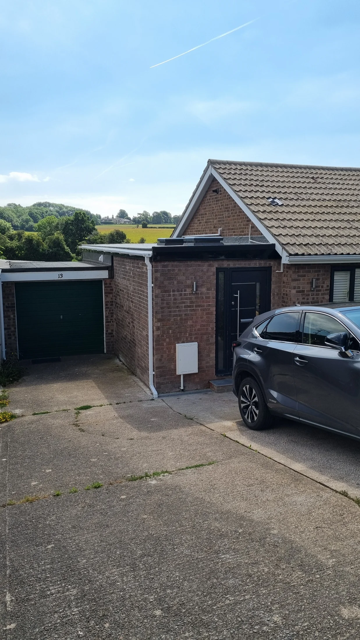 Completed garage conversion in Chepstow viewed from the front of the property
