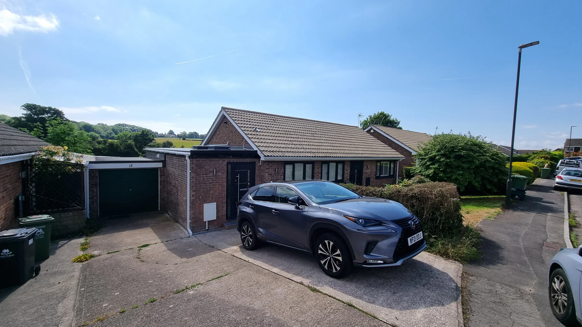 Completed garage conversion in Chepstow viewed from the driveway