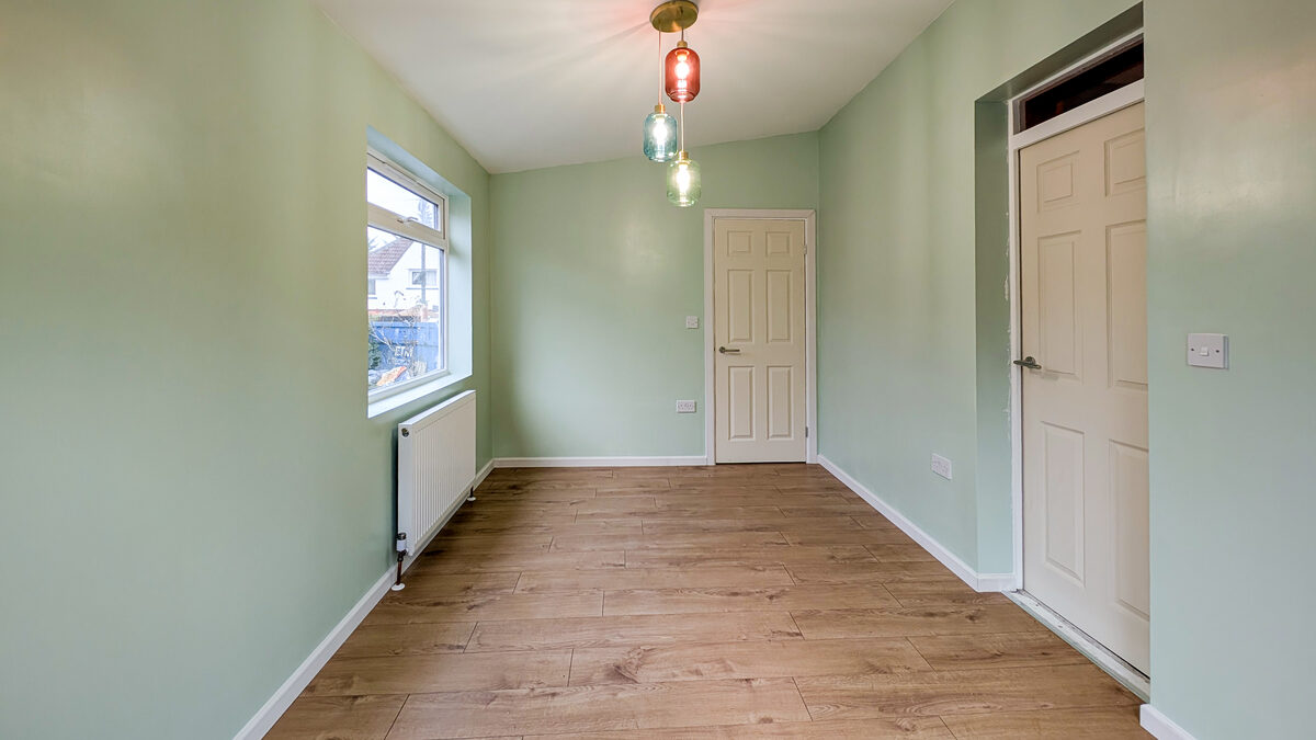 Completed eco garden room interior